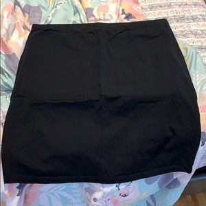 Black stretchy skirt cotton